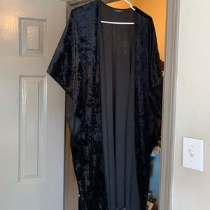 Long Velvet Kimono